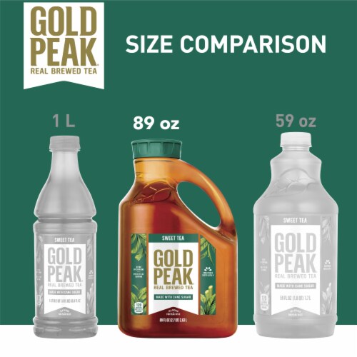 Gold Peak Sweetened Black Iced Tea Drink Perspective: top