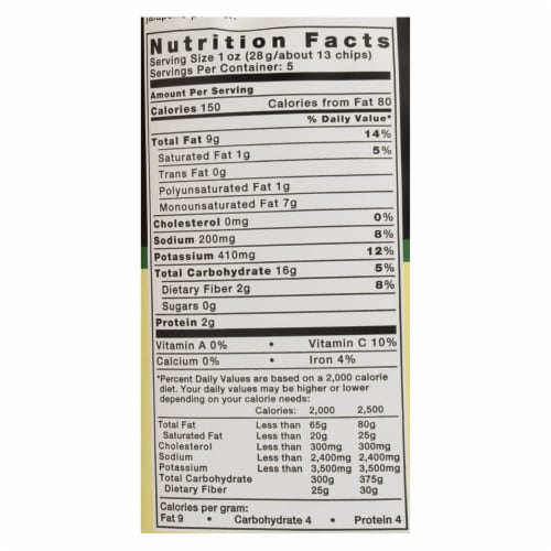 salt & pepper Nutrition Facts and Calories, Description