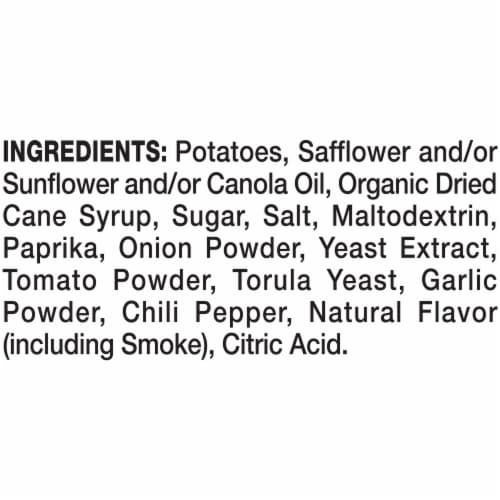 Kettle Brand Potato Chips Backyard Barbeque Kettle Chips Snack Bag Perspective: top