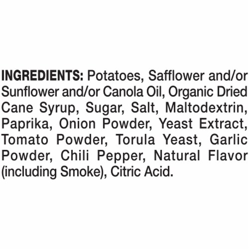 Kettle Brand Potato Chips Backyard Barbeque Kettle Chips Snack Bag Perspective: top