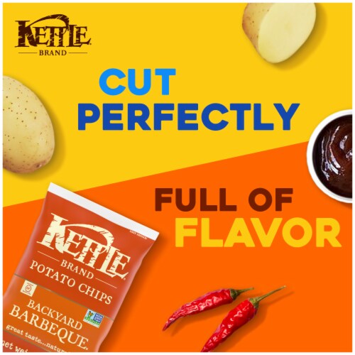 Kettle Brand® Backyard Barbeque Potato Chips Perspective: top