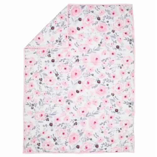 Bedtime Originals Blossom 4-Piece Toddler Bedding Set - Pink, Garden, Floral Perspective: top