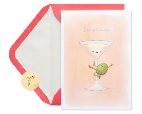 Papyrus Valentine’s Day Card for Adults (Let's Get Dirty) Perspective: top