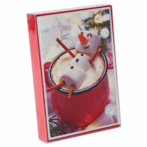 American Greetings Marshmallow Man Christmas Boxed Cards Perspective: top