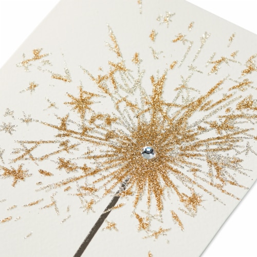 Papyrus Birthday Card (Sparkler) Perspective: top