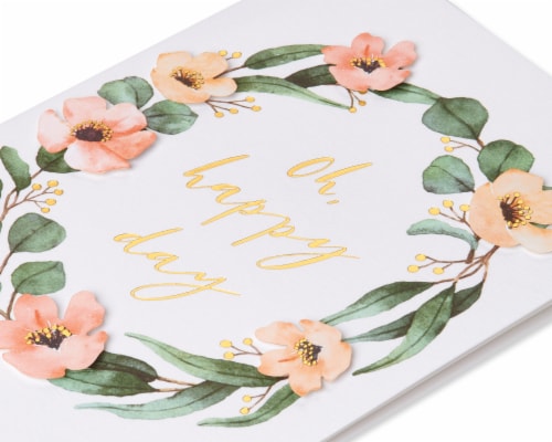 Papyrus Bridal Shower Card (Happy Day) Perspective: top