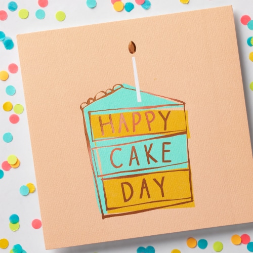 American Greetings Birthday Card (Cake Day) Perspective: top