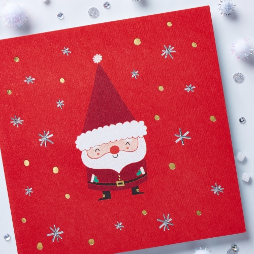 American Greetings Santa Christmas Greeting Card Perspective: top