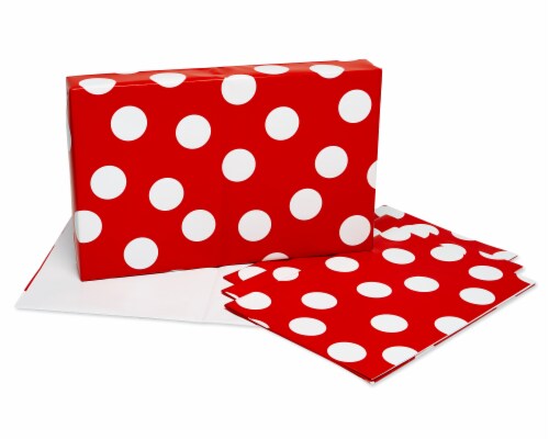 American Greetings Wrapping Paper Sheets with Gridlines Stripes and Polka Dots Perspective: top