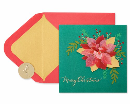 Papyrus Christmas Card (Magnolia) Perspective: top