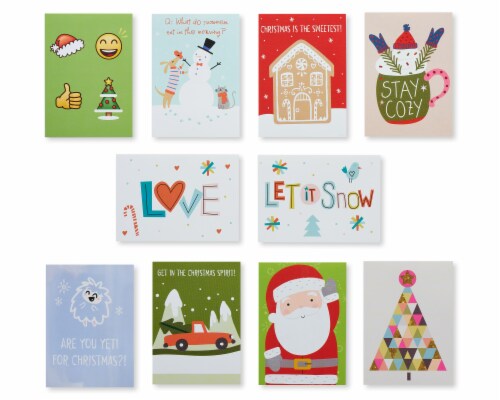 American Greetings Holiday Cheer Christmas Lunch Box Mini Notes Perspective: top