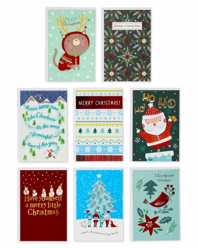 American Greetings Deluxe Holiday Greeting Card Bundle Perspective: top
