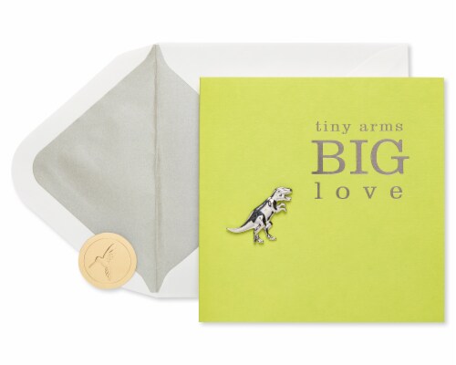 Papyrus Funny Cute Valentine’s Day Card (T-Rex) Perspective: top