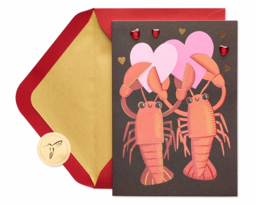 Papyrus Valentine’s Day Card (You Are My Lobster) Perspective: top