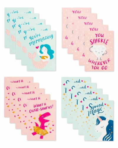 American Greetings Magical Classroom Valentine Cards for Kids Perspective: top