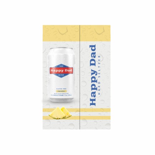 Happy Dad Pineapple Hard Seltzer Perspective: top