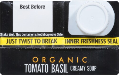 Imagine® Organic Creamy Tomato Basil Soup Perspective: top
