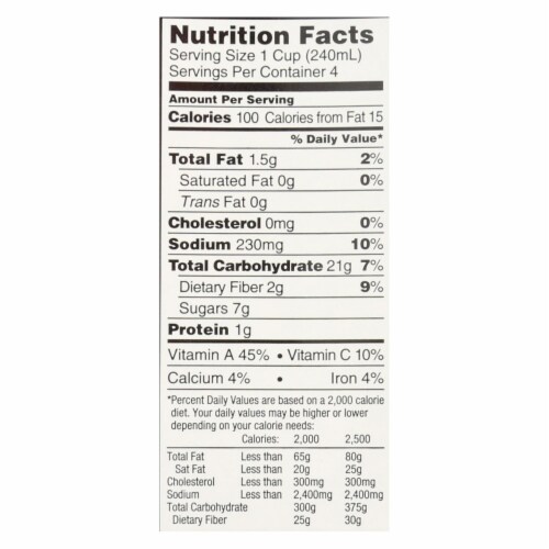 Imagine® Organic Light Sodium Butternut Squash Soup Perspective: top