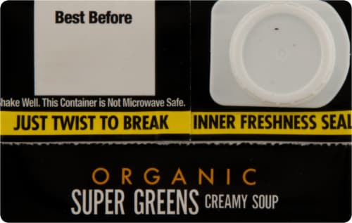 Imagine® Organic Super Greens Creamy Soup Perspective: top