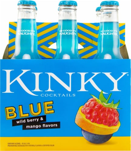Kinky Liqueur Blue Cocktails Flavored Hard Beverage Perspective: top