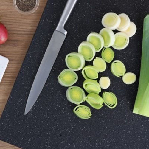 Dexas® Superboard Cutting Board - Midnight Granite Perspective: top