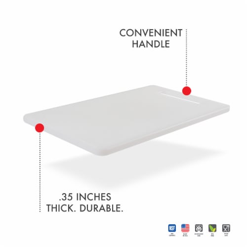Dexas® Polysafe® Cutting Board Extra Small Perspective: top