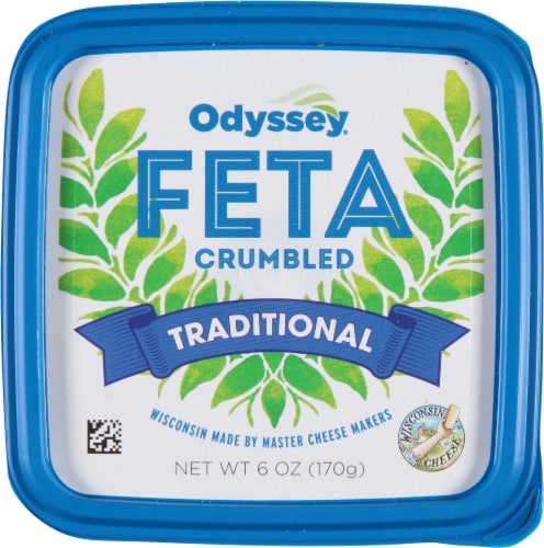 Odyssey® Traditional Crumbled Feta Cheese Perspective: top