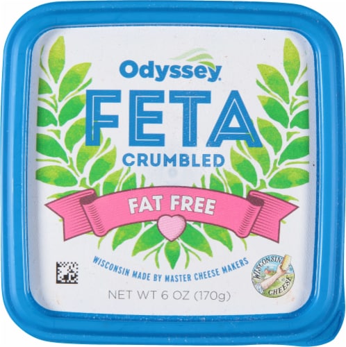 Odyssey® Fat Free Crumbled Feta Cheese Perspective: top