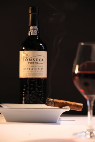 Fonseca 20 Year Tawny Porto Portuguese Dessert Wine Perspective: top