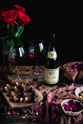 Louis Jadot Pinot Noir Bourgogne French Red Wine Perspective: top