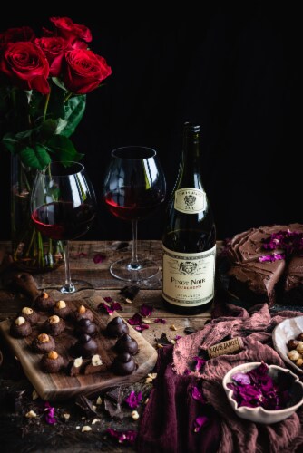 Louis Jadot Pinot Noir Bourgogne French Red Wine Perspective: top