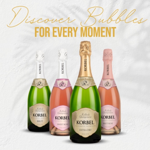Korbel Extra Dry California Champagne Perspective: top