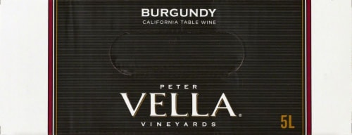 Peter Vella Burgundy California Red Wine Box Perspective: top