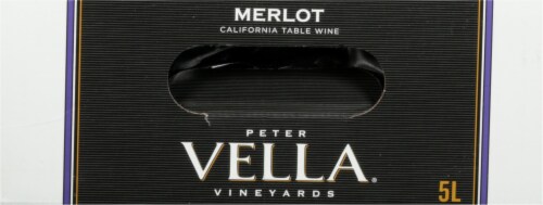 Peter Vella Merlot California Red Wine Box Perspective: top