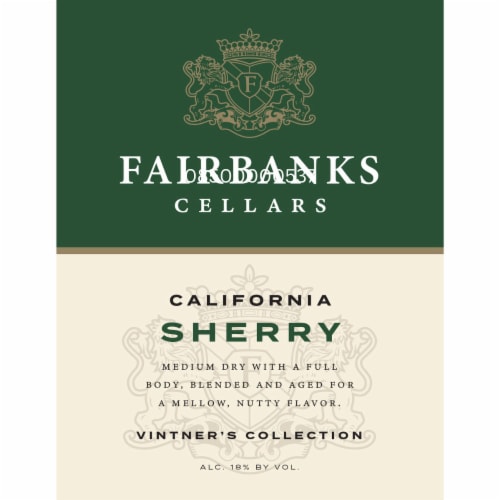 Fairbanks Sherry Blend California Sherry Perspective: top