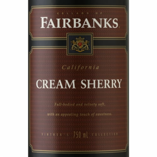 Fairbanks Cream Sherry Dessert Wine Perspective: top