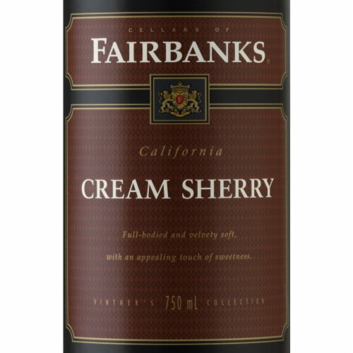 Fairbanks Cream Sherry Dessert Wine Perspective: top