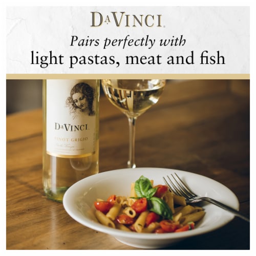 Da Vinci Pinot Grigio Italian White Wine Perspective: top