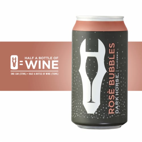 Dark Horse® Sparkling Brut Rose Wine Can Spritzer Perspective: top