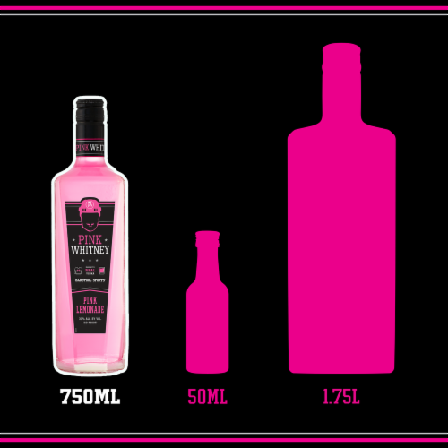 Pink Whitney Lemonade Flavored Vodka Perspective: top