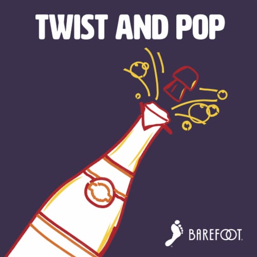 Barefoot® Bubbly Sweet Rose Wine Pride Packaging Perspective: top