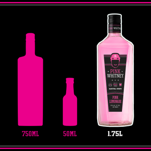Pink Whitney Lemonade Flavored Vodka Perspective: top