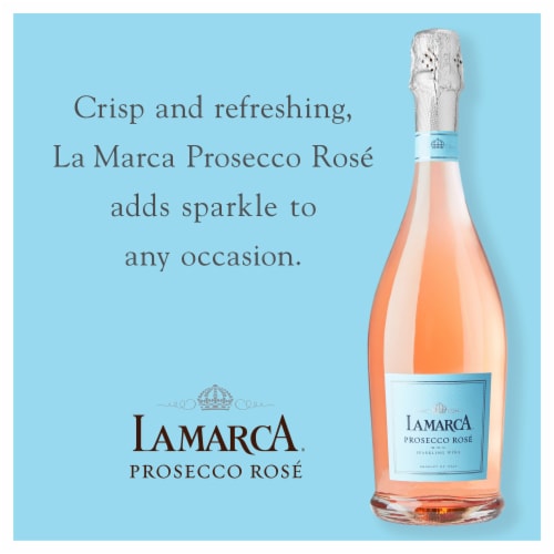 La Marca Prosecco Rose Italian Sparkling Wine Perspective: top