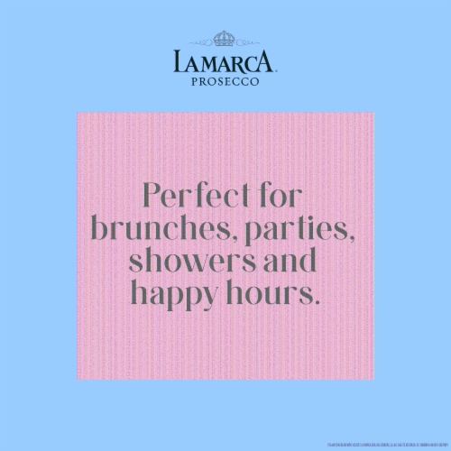 La Marca Prosecco Rose Italian Sparkling Wine Perspective: top