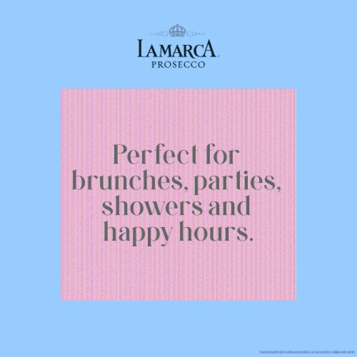 La Marca Prosecco Rose Italian Sparkling Wine Perspective: top