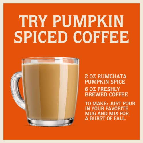 Rum Chata Pumpkin Spice Cream Liqueur Perspective: top