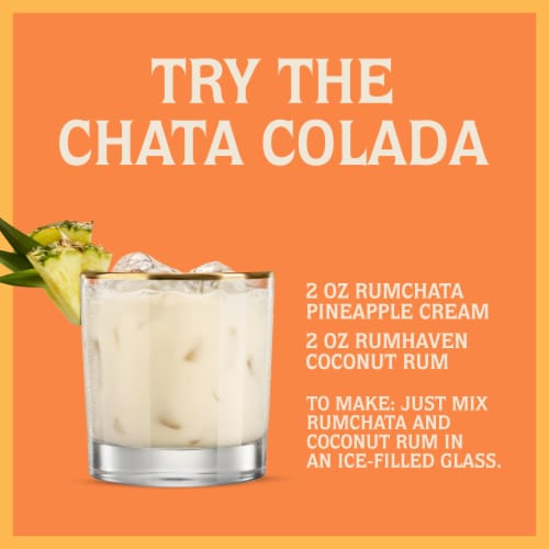 Rum Chata Pineapple Cream Liqueur Perspective: top