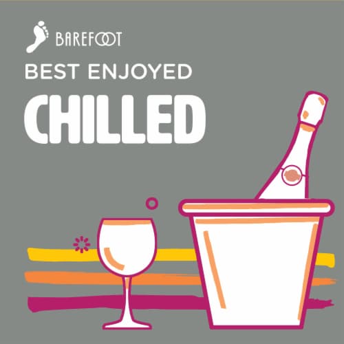 Barefoot® Bubbly Brut Cuvee Champagne Mini Sparkling White Wine Perspective: top