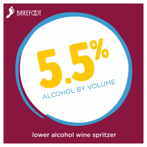 Barefoot Spritzer Summer California Red Wine Cooler Cans Perspective: top