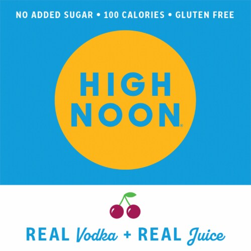 High Noon® Black Cherry Vodka Hard Seltzers Perspective: top